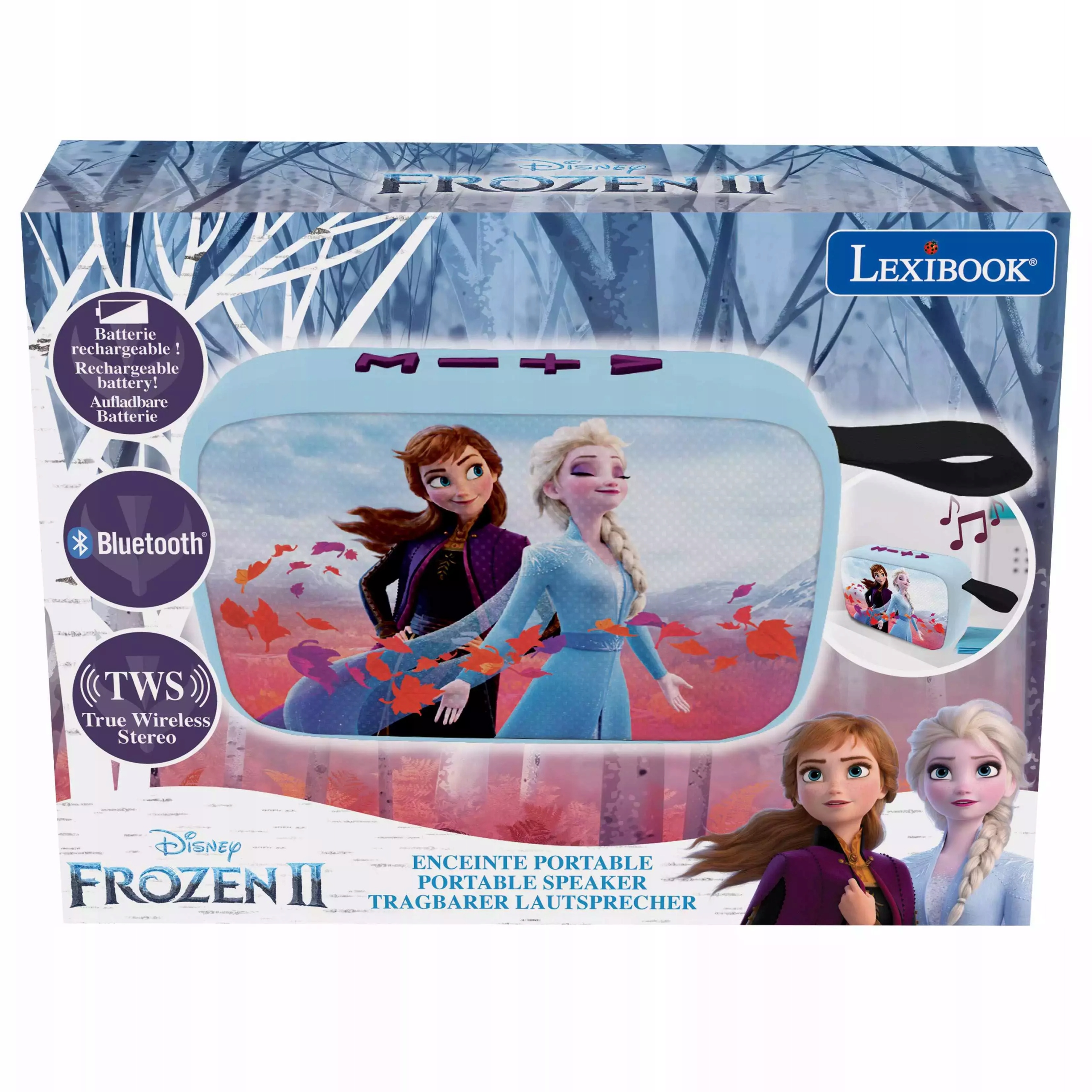 Přenosný reproduktor s rádiem Disney Frozen Bluetooth BT018FZ