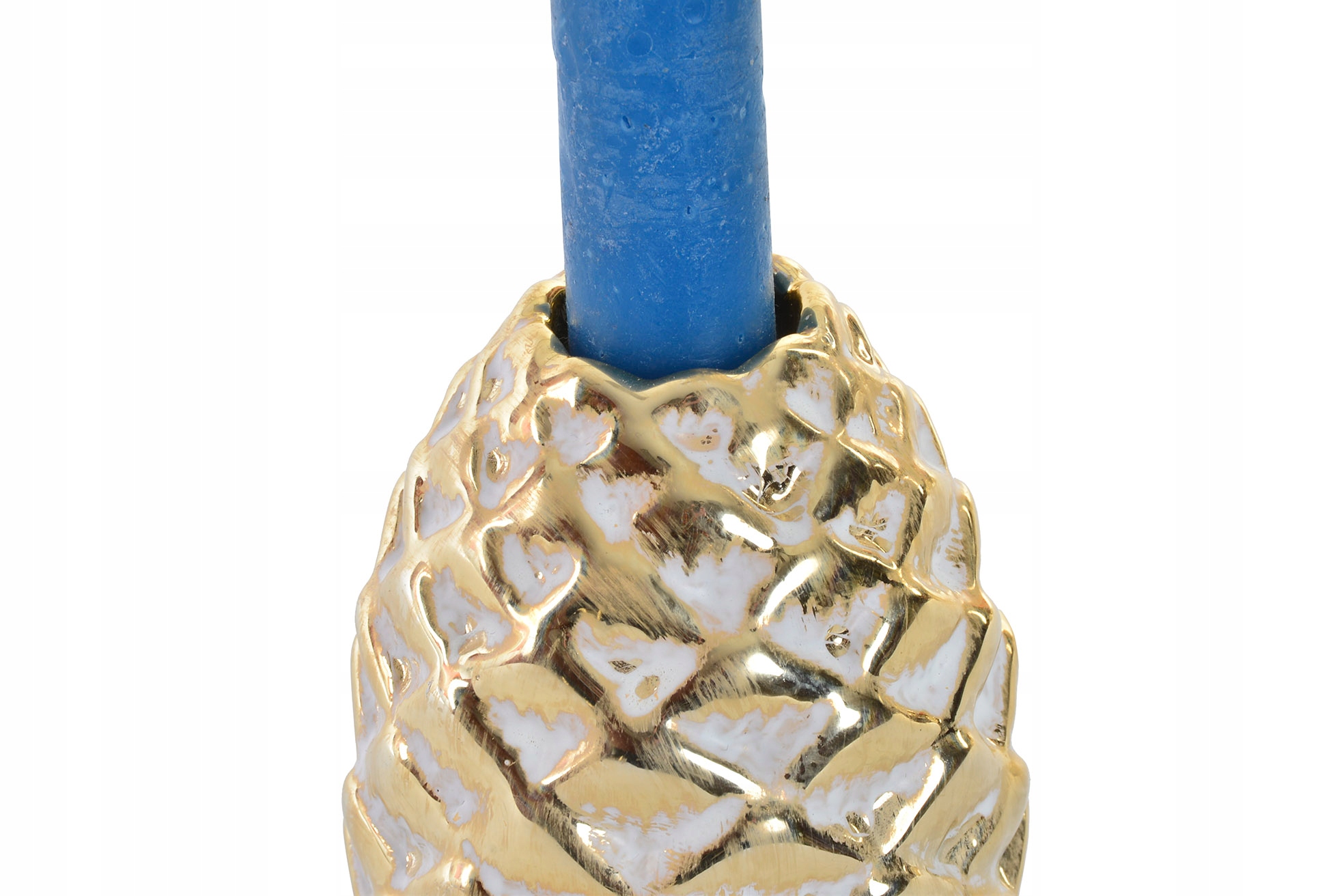 ŚWIECZNIK szyszka ANANAS ZŁOTY 10cm Rodzaj podstawka