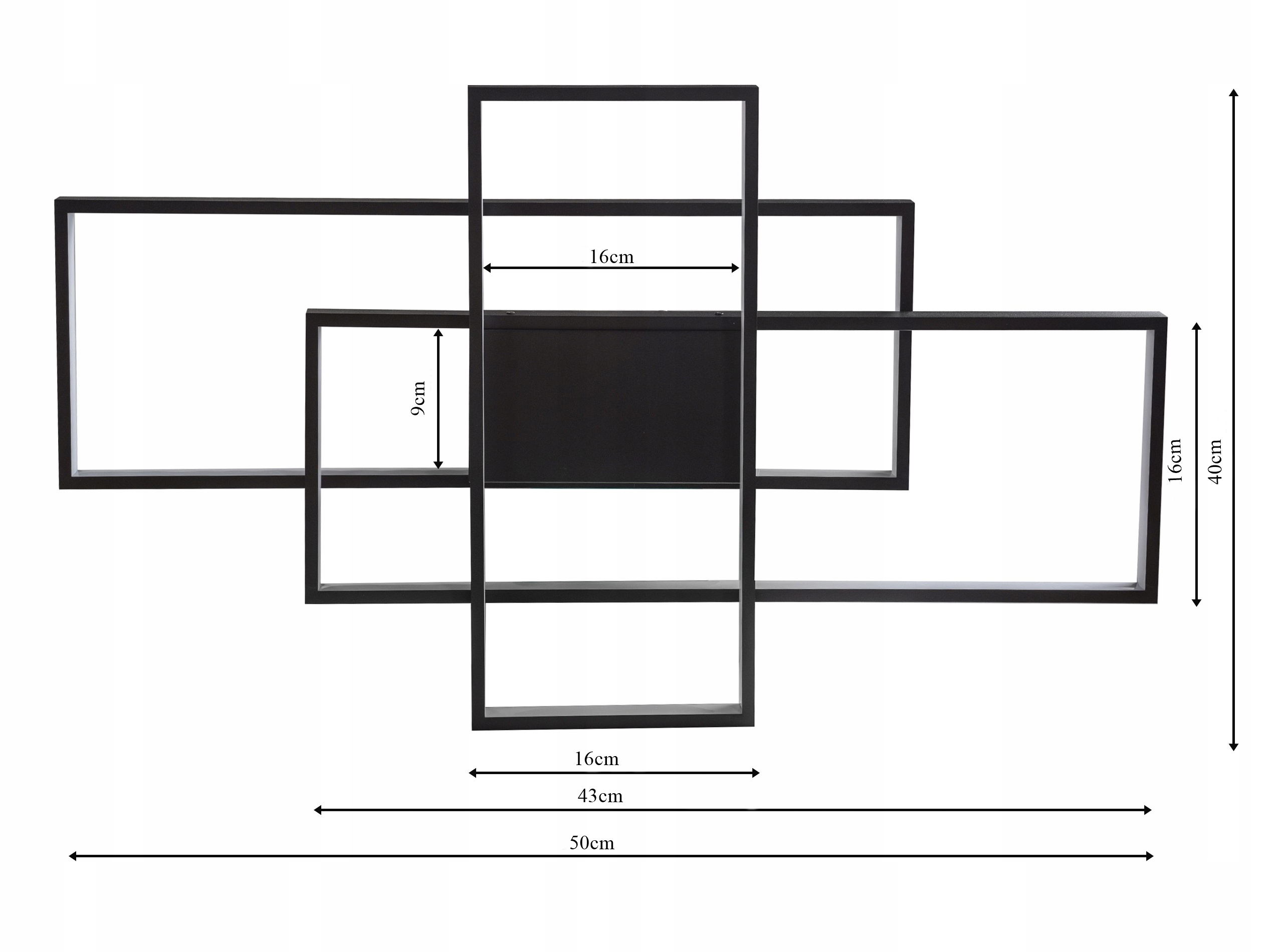 LAMPA WISZĄCA ŻYRANDOL PLAFON LED Sufitowa MODERN Szerokość produktu 36 cm