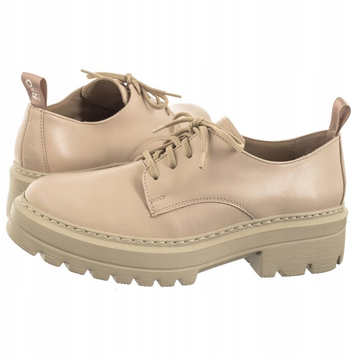 Polobotky Kožené Dámské Ryłko Béžové C2RR9_Z_ _1NNF