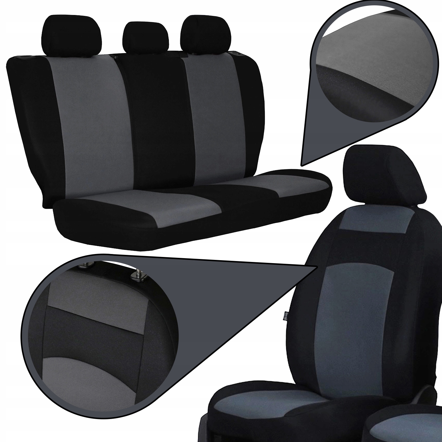 Pokrowiec na komplet siedzeń Pok-Ter materiał tapicerski uniwersalne