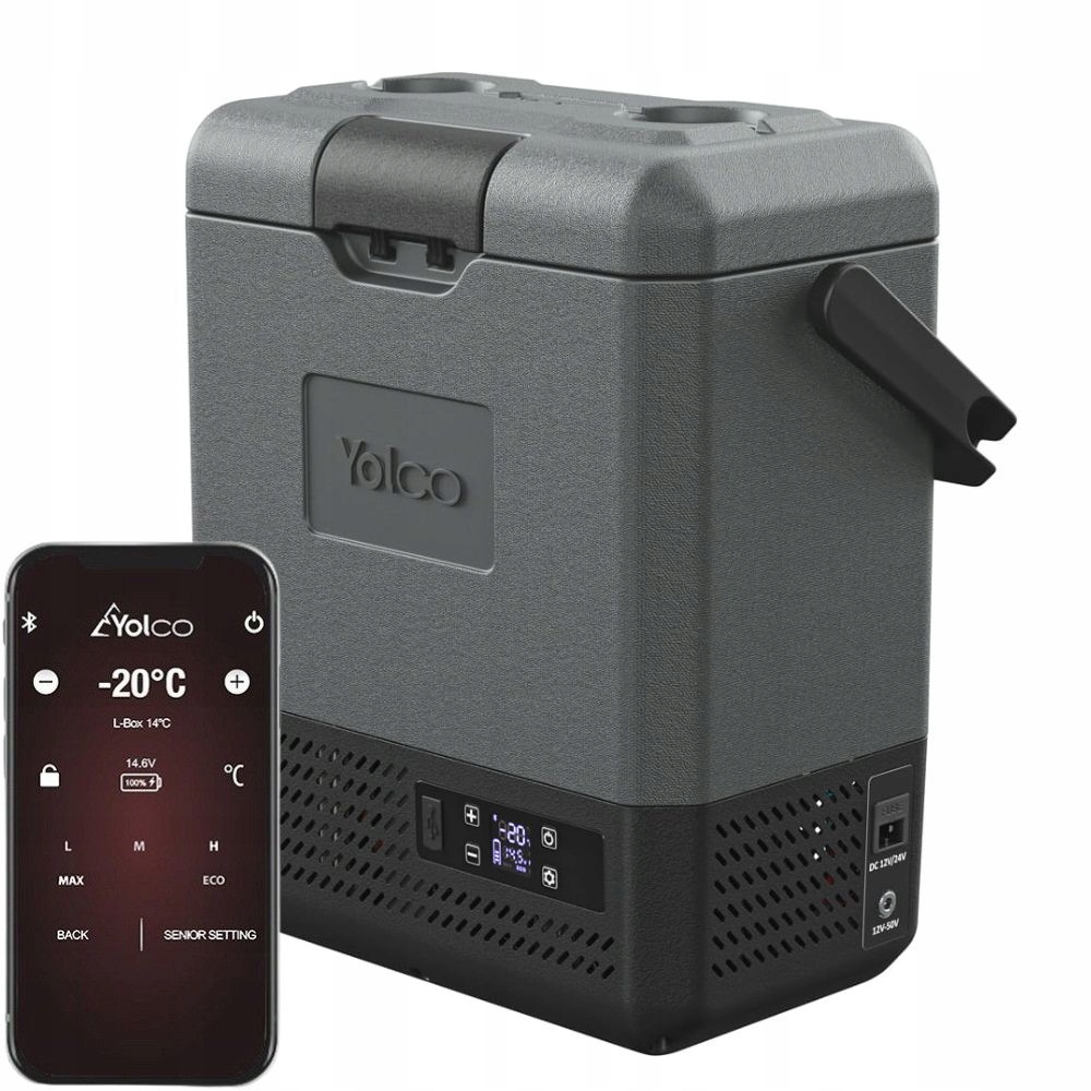 Lodówka Turystyczna przenośna Yolco ET8 Carbon 9L Do Auta Tira Kampera Busa