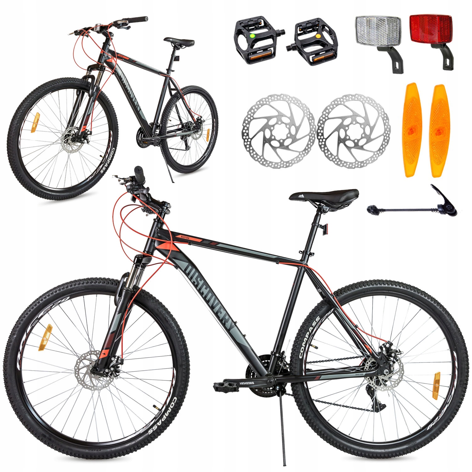 Rower Górski Męski 29 cali MTB aluminiowa lekka rama amortyzacja 2xTarcze Kod producenta OPS-DIS-29-190