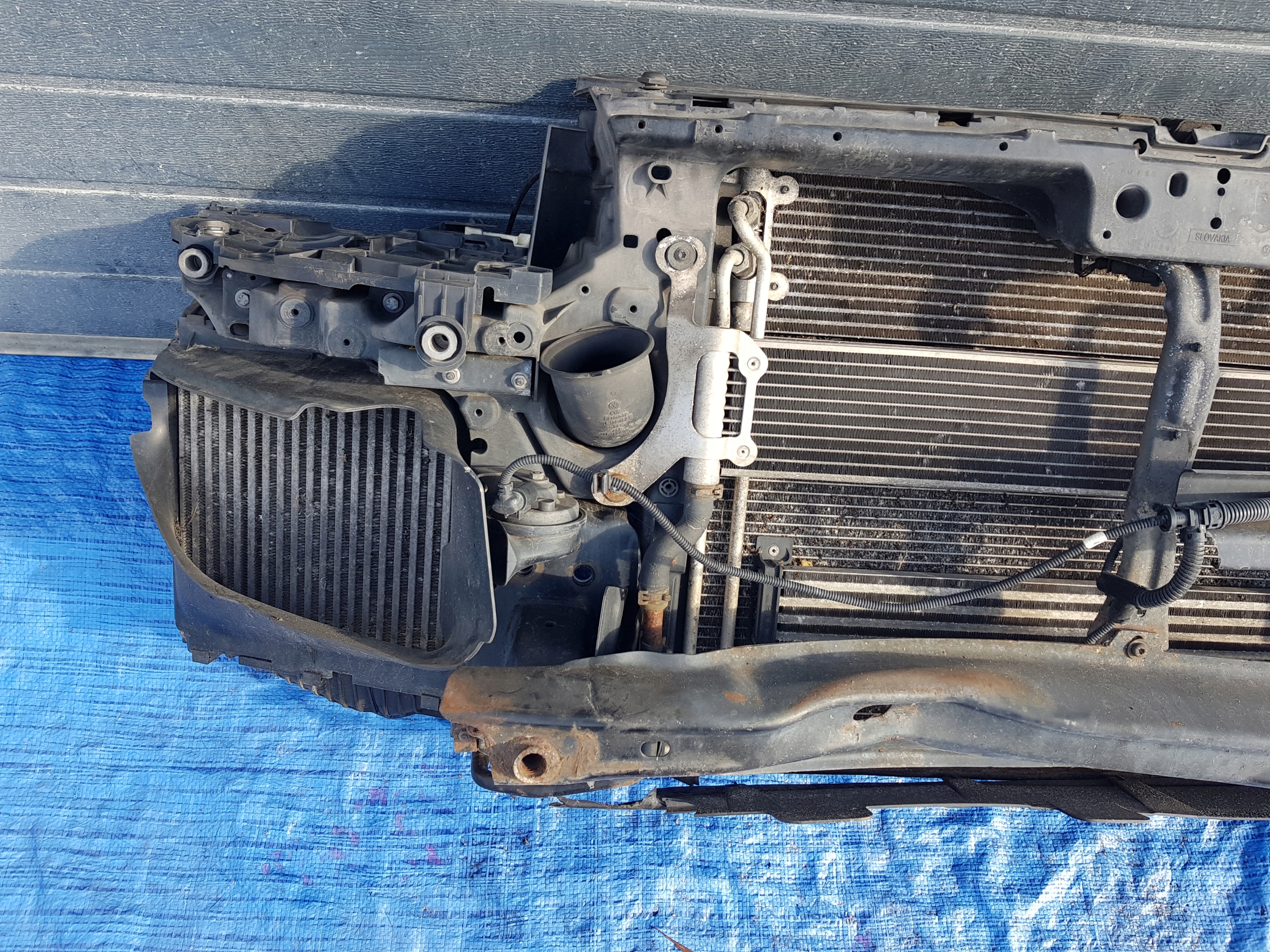 support panel for radiators radiator VW VOLKSWAGEN TOUAREG 7L 3.0 TDI