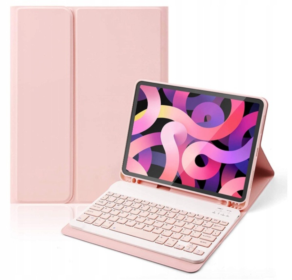 

Etui Case Klawiatura do iPad 10.2 10.5 Różowy