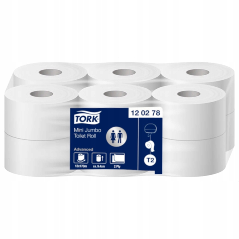 

Tork 120278 Papier toaletowy mini jumbo 12x170m T2
