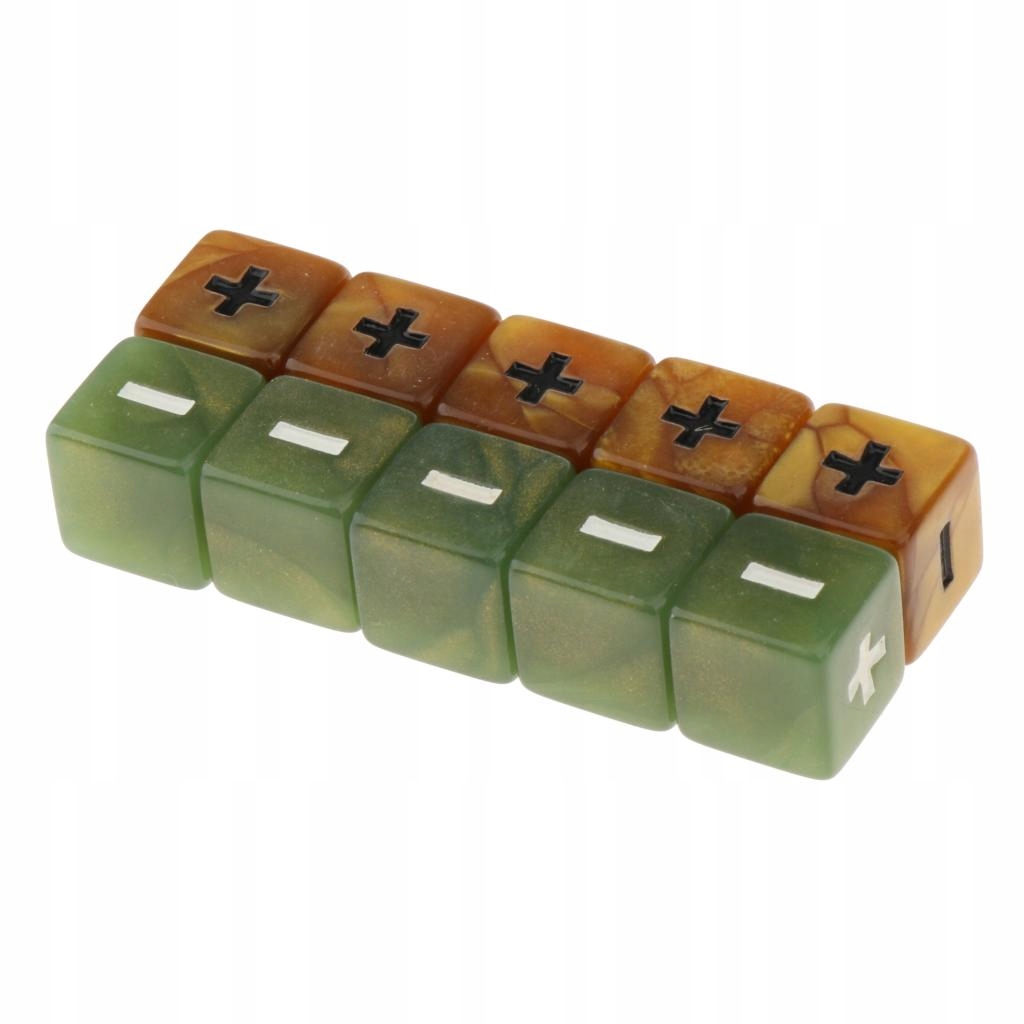 10 sztuk kostek do obliczeń matematycznych Minus Plus Długość (cm) 10