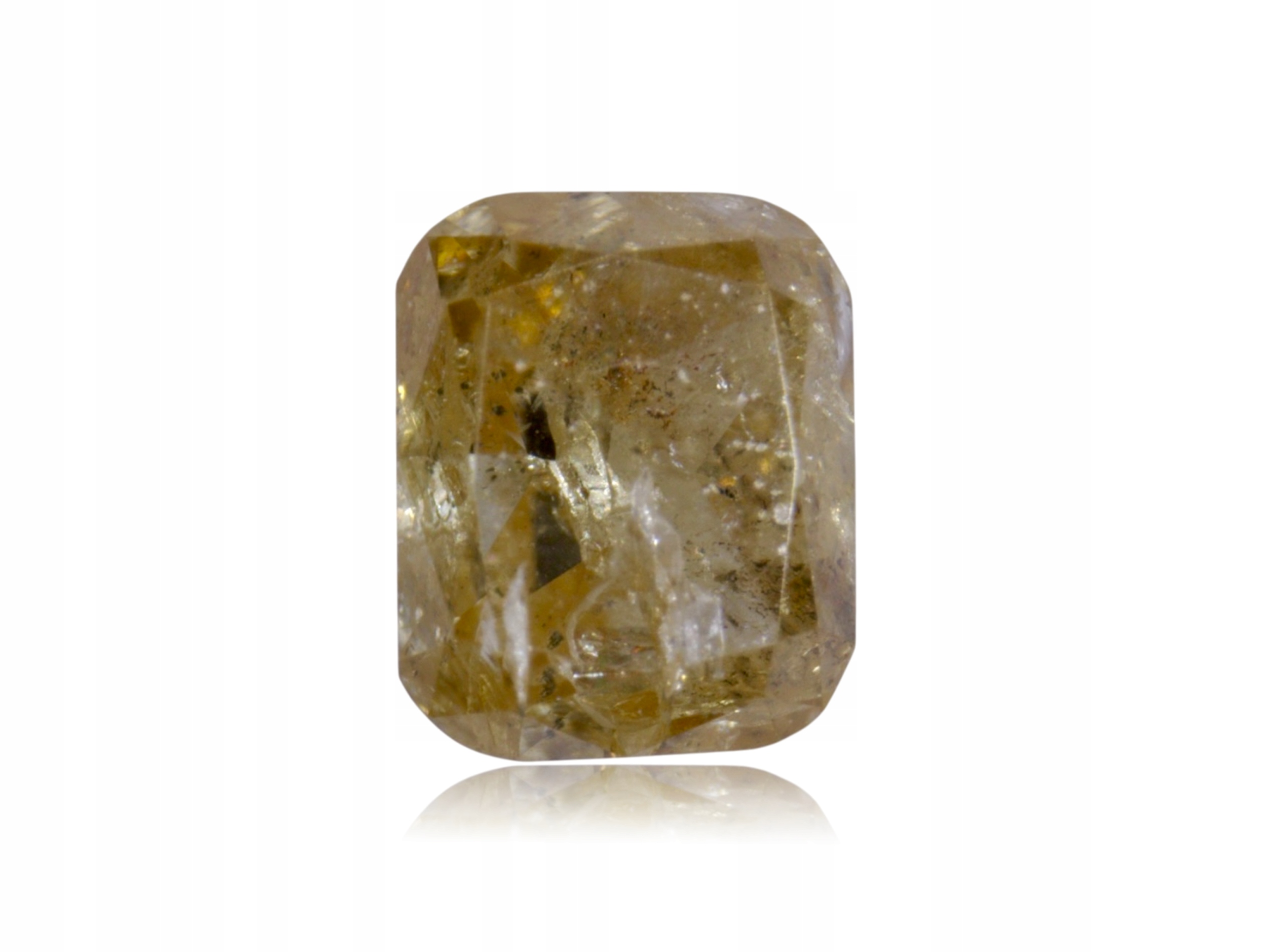 Přírodní diamant 0.07 ct Hnědý Cushion I3 certifikát Wbd
