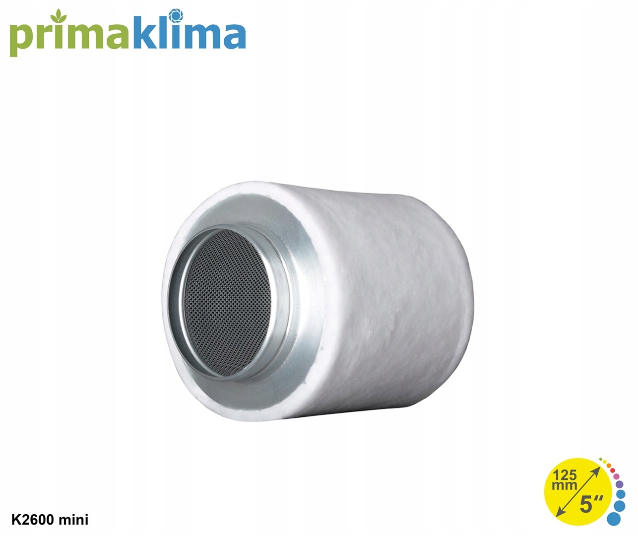 Uhlíkový filtr Prima Klima 160-240 m3 proti zápachu pro venkovní použití Ø 125 mm Growbox