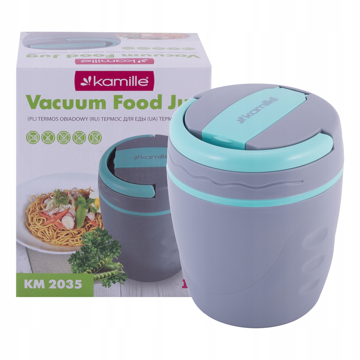 POJEMNIK OBIADOWY NA ŻYWNOŚĆ obiad KAMILLE Rodzaj termos obiadowy