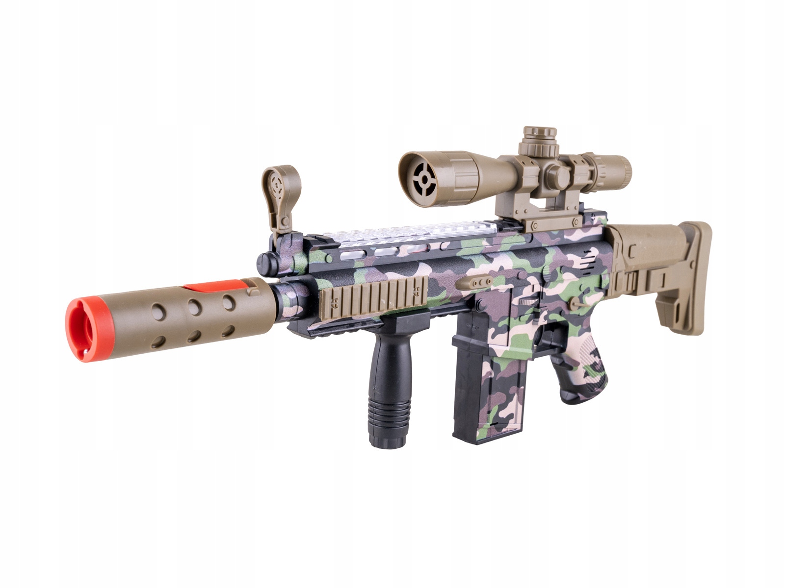 Samopal maskáčový gangstera vojáka 53 cm 1 ks