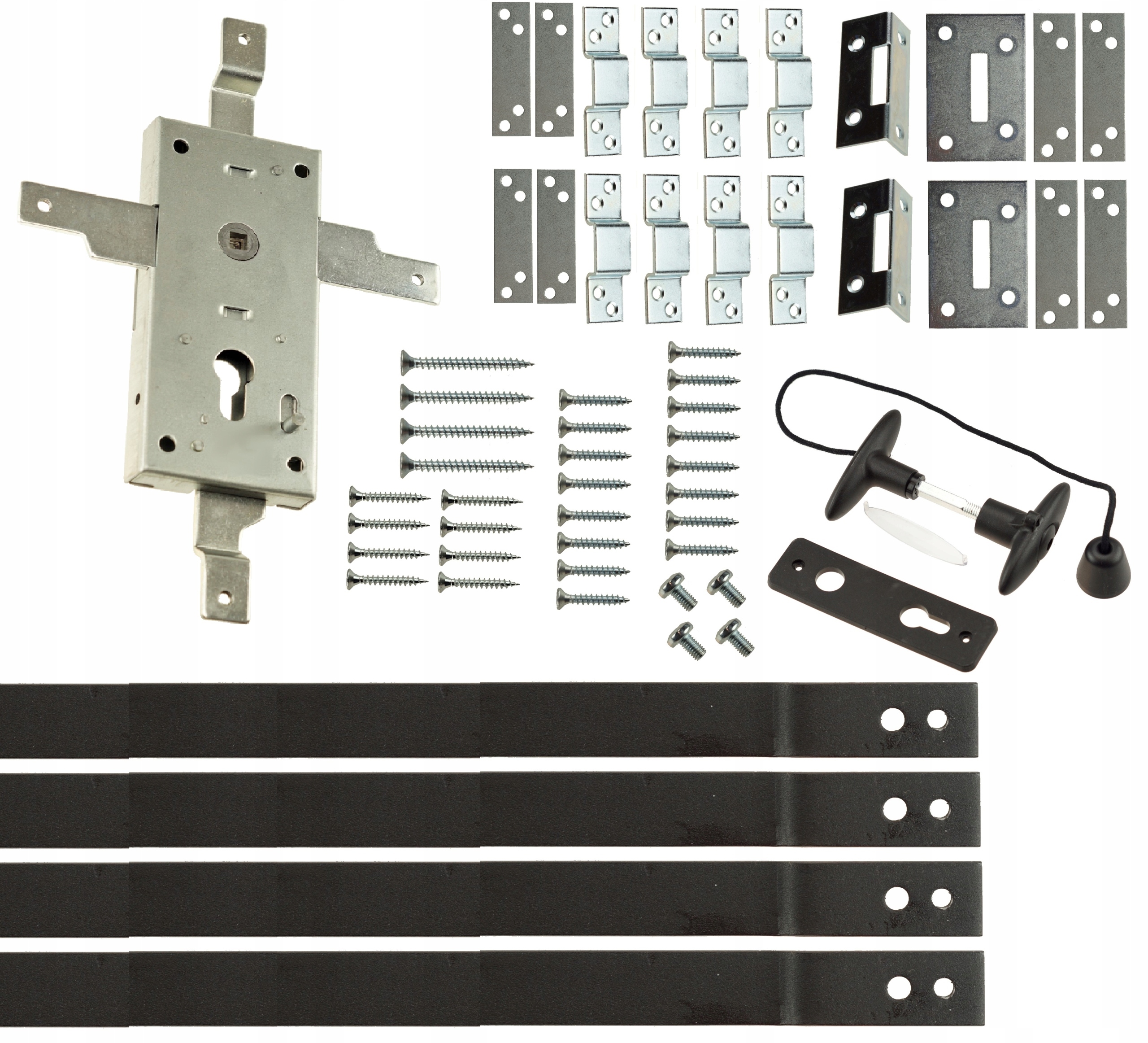Zámek Pro Garážová Vrata Kastel 4 Komplet Pl