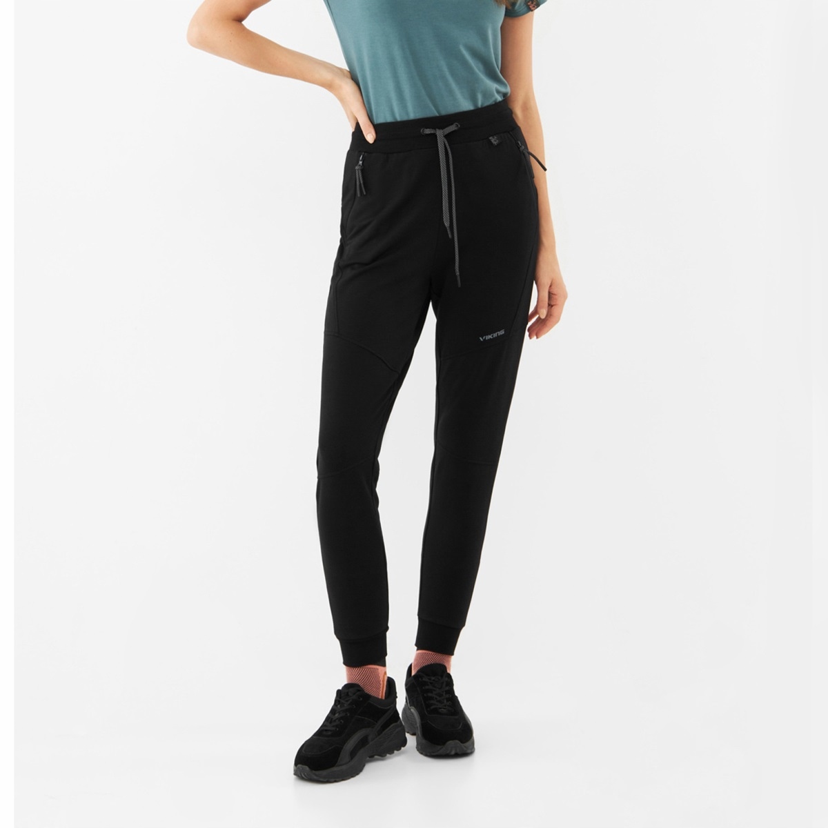 Dámské volnočasové tepláky z bambusu Viking Hazen černá M