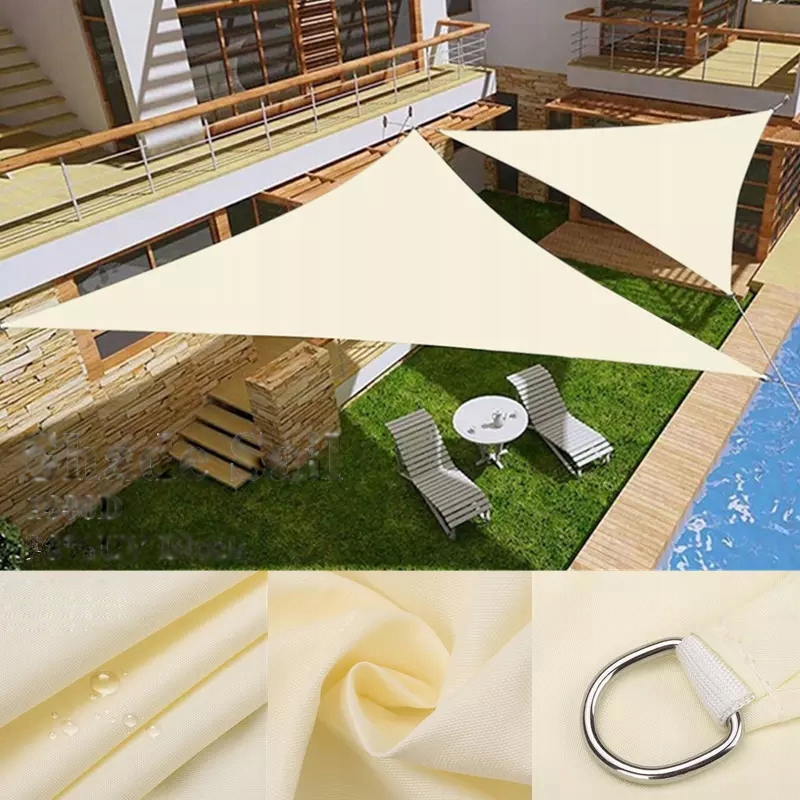 

Trójkąt Żagiel Przeciwsłoneczny Wodoodporny 4*4*4