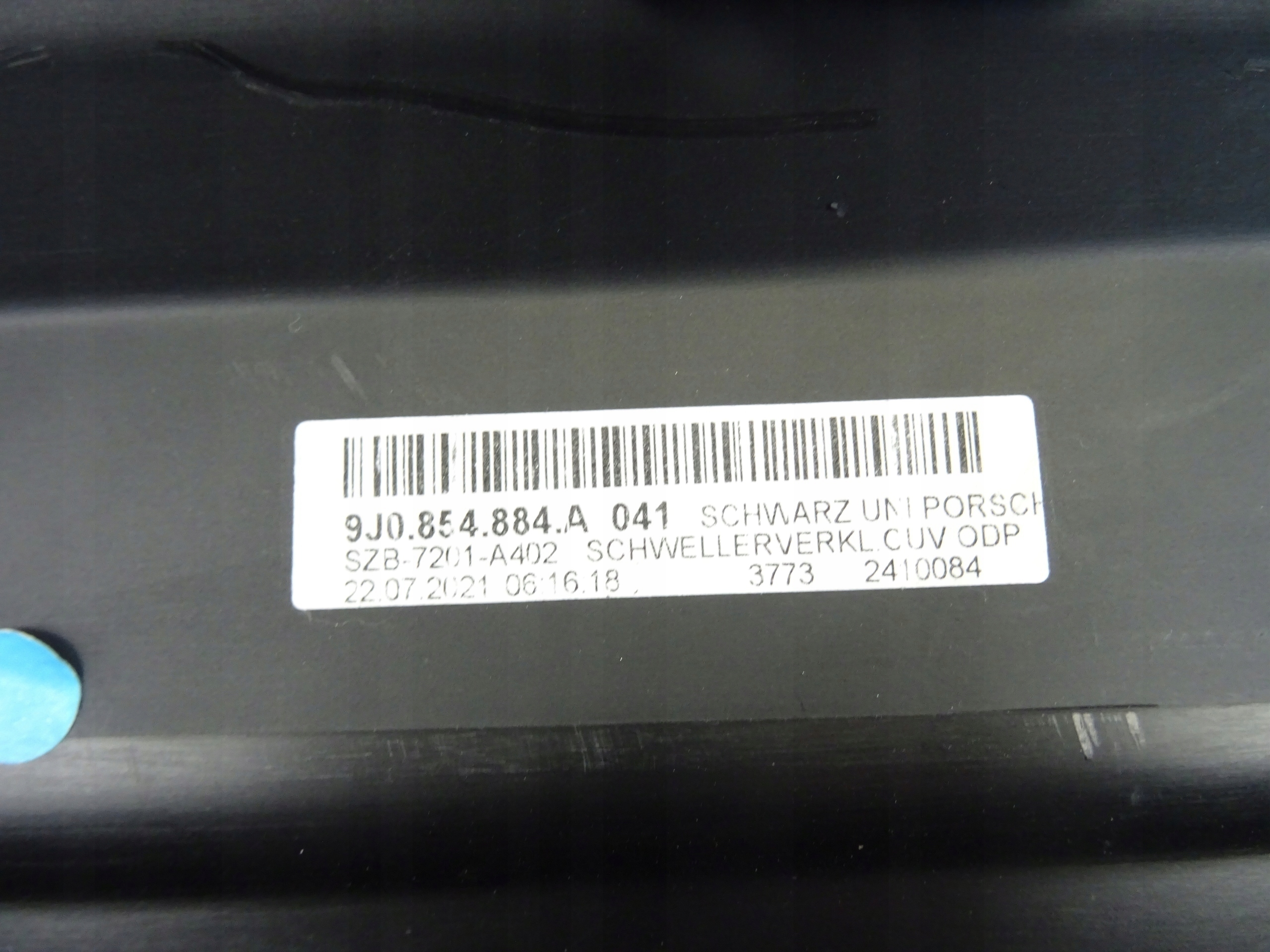 PORSCHE TAYCAN CROSS 9J0 moulding threshold right