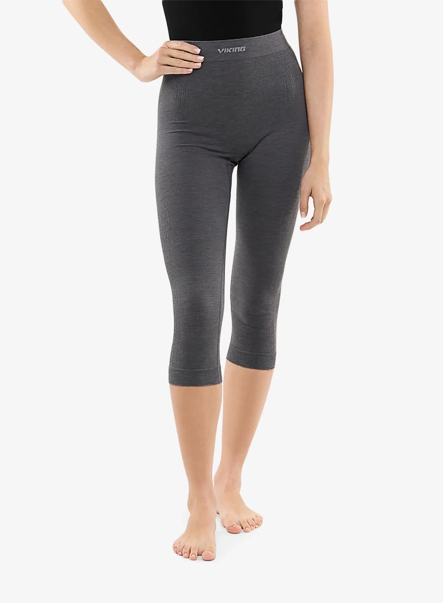 Dámské termoaktivní legíny Viking Bl Tende 3/4 Pants tmavě šedá L