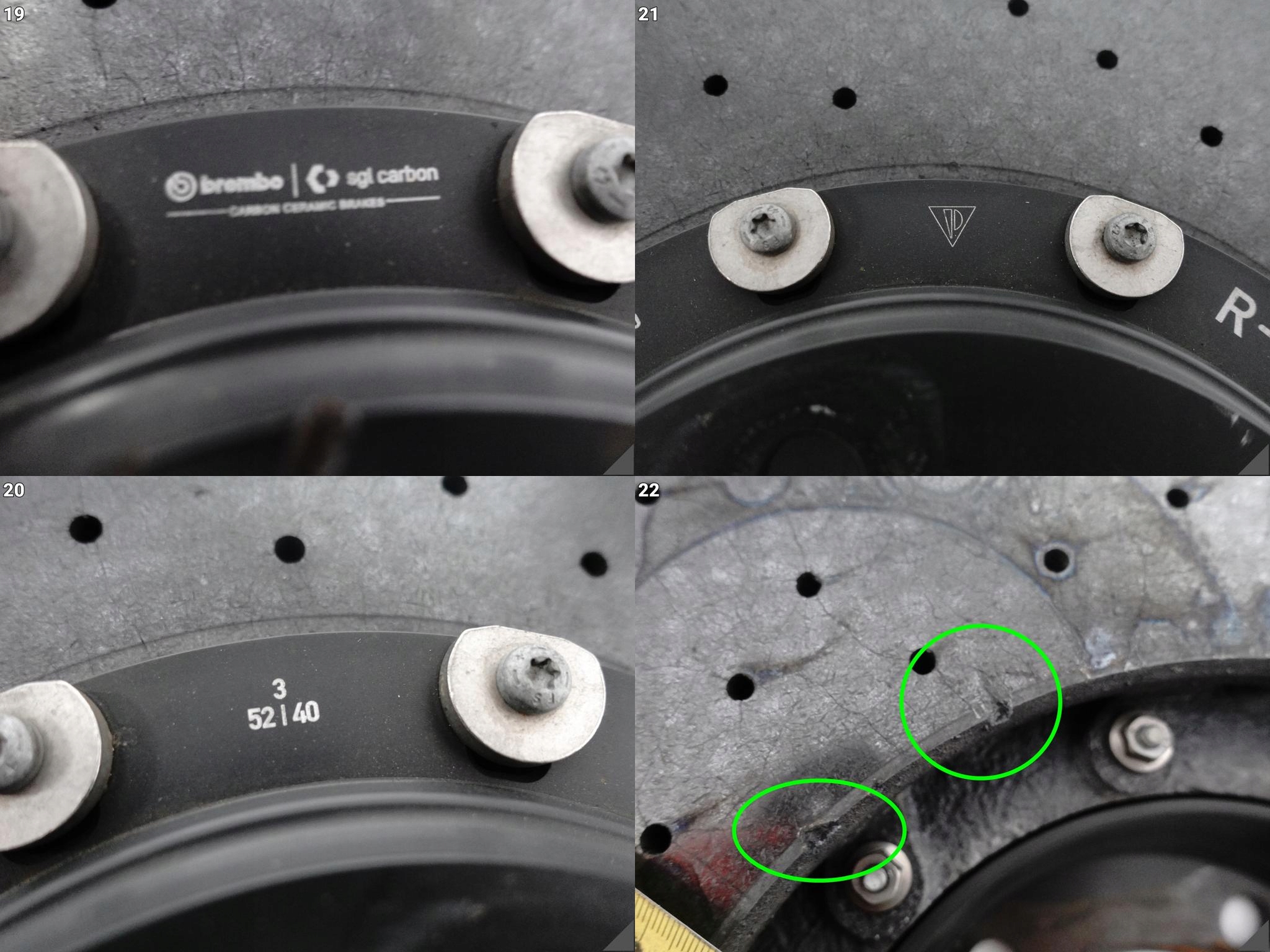 PORSCHE CAYENNE E3 9Y0 9Y3 PCCB disc CERAMICZNA CERAMIC right front