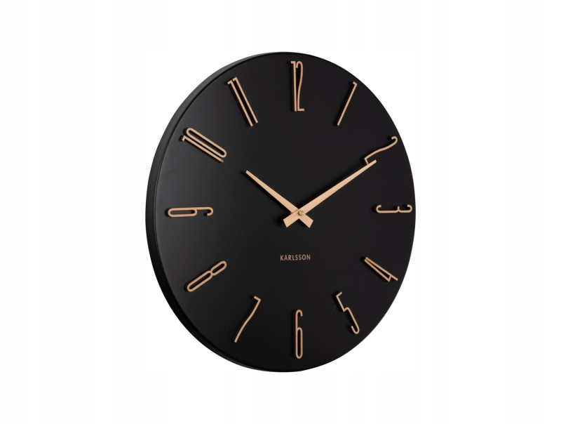 Nástenné hodiny Esmerado Karlsson KA6072BK, 40cm