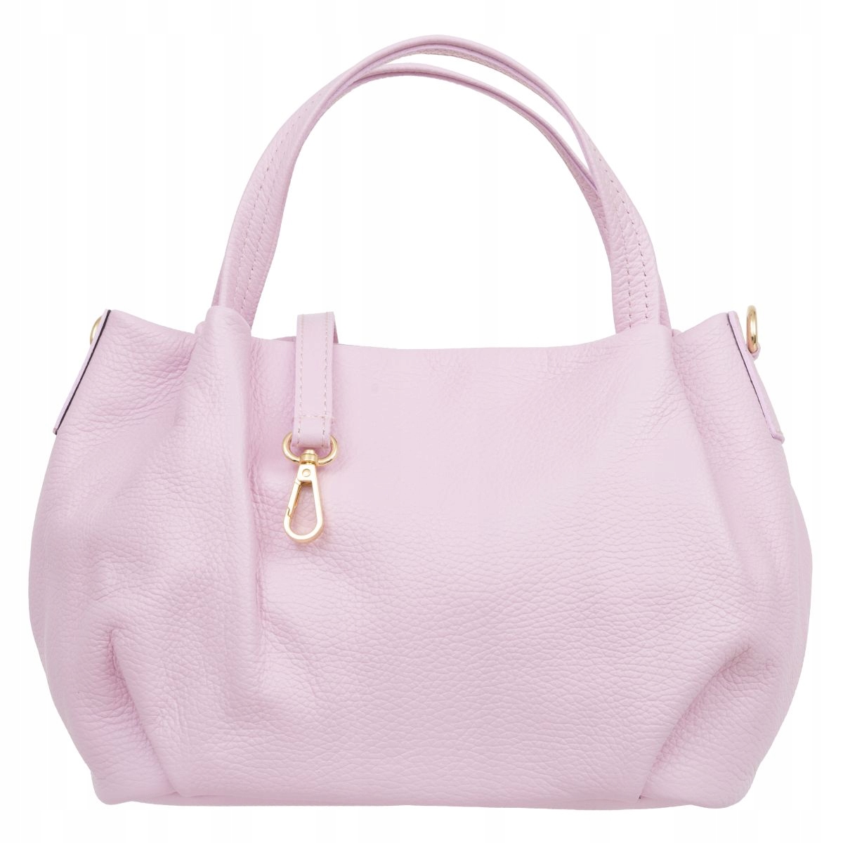 Dámská kožená kabelka přes rameno Vera Pelle Bolsa Růžová