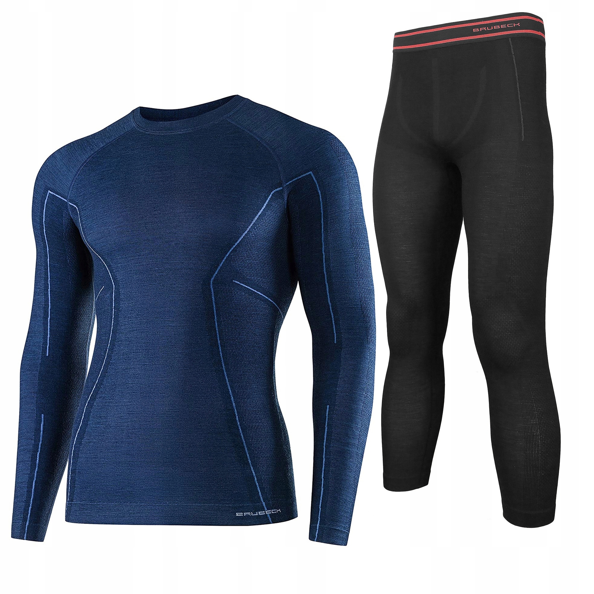 Męska Bielizna Termoaktywna Brubeck Active Wool Merino Komplet termiczna