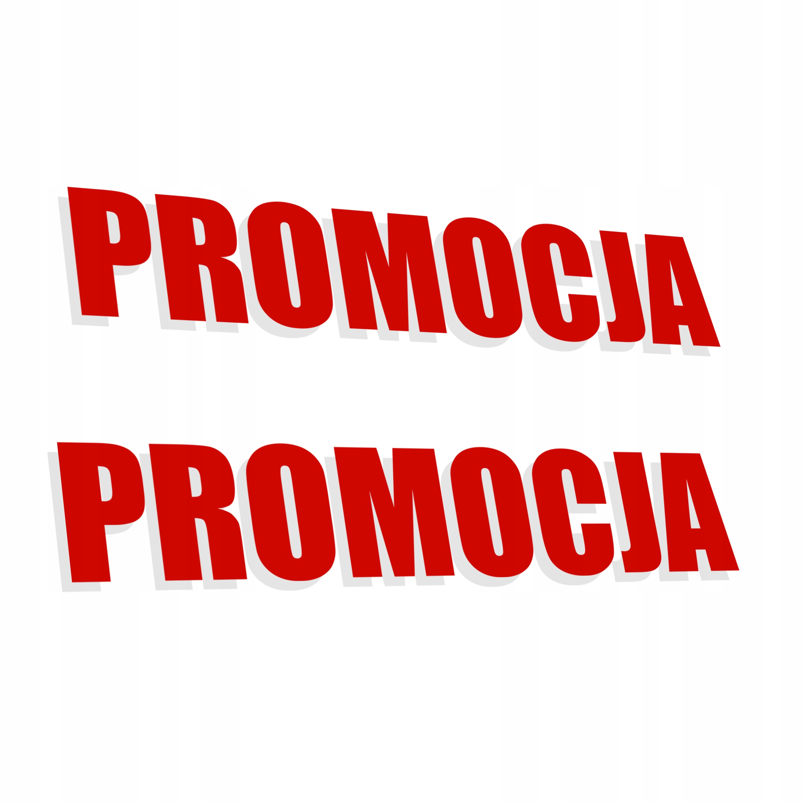 Naklejki "PROMOCJA" na szybę witrynę sklepową 104x19,5 cm 2 sztuki