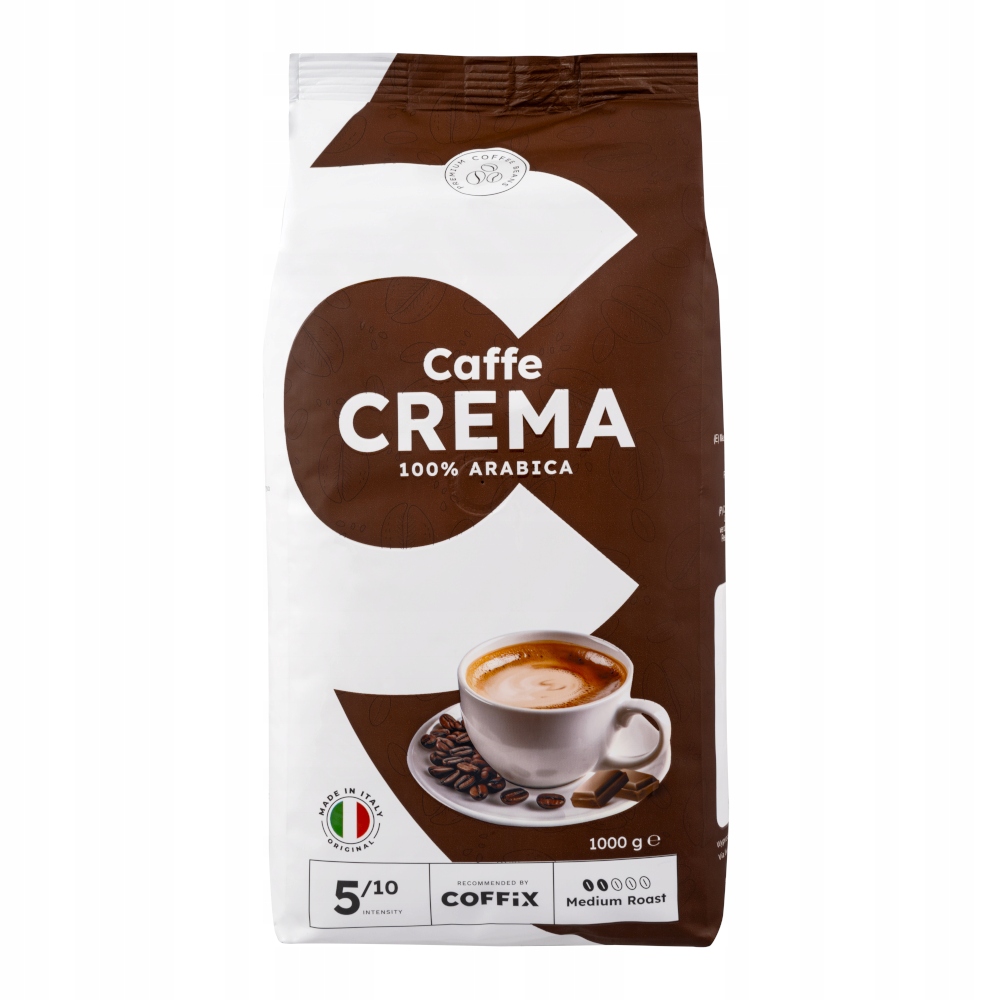 Kawa ziarnista Caffe Crema włoska 100% arabica 1kg