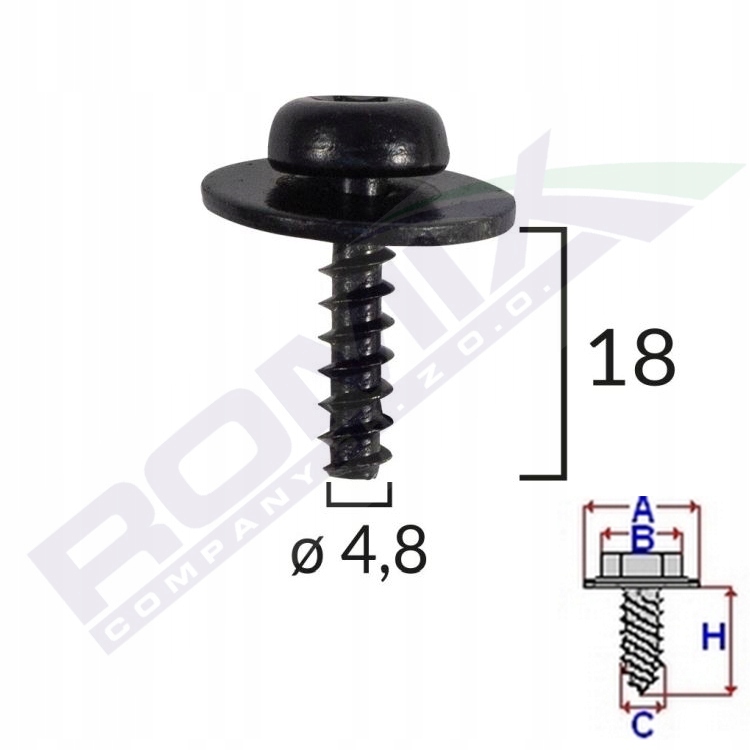 

Wkręt do osłon pod silnika Vw Audi Seat x10szt