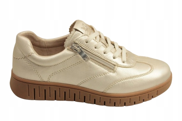 Caprice 9-23761-46 959 pohodlné platinové kovové dámské polobotky tenisky 38