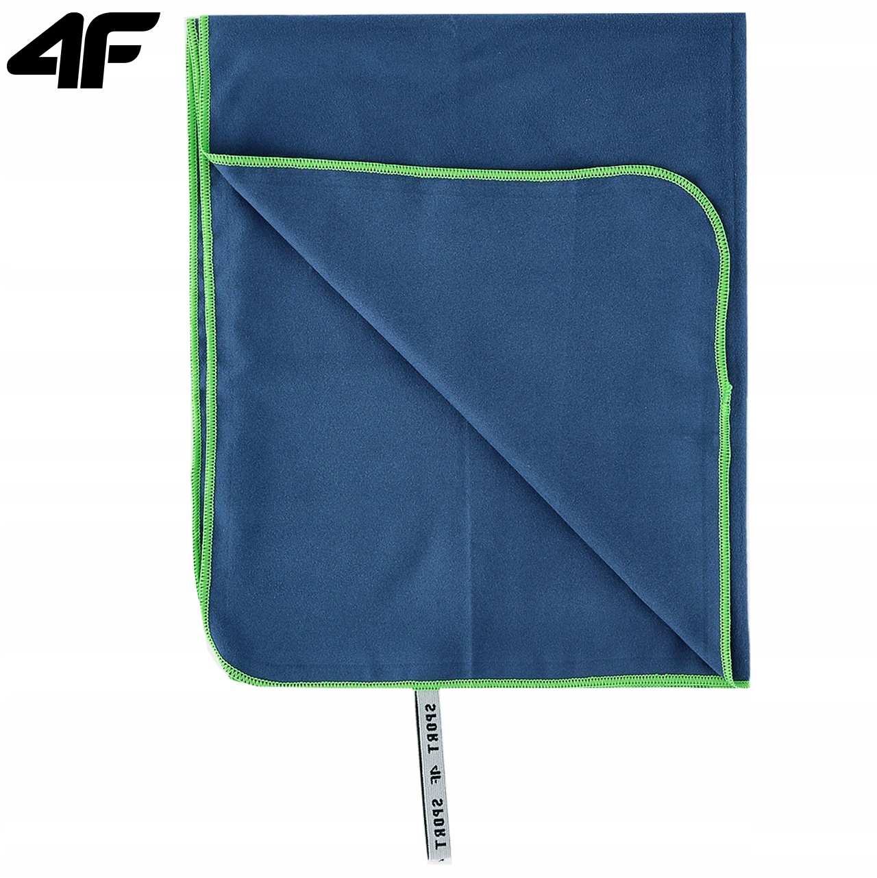 Ręcznik szybkoschnący 4F U038 130x80cm z mikrofibry na plaże basen chłonny Kolor dominujący odcienie niebieskiego