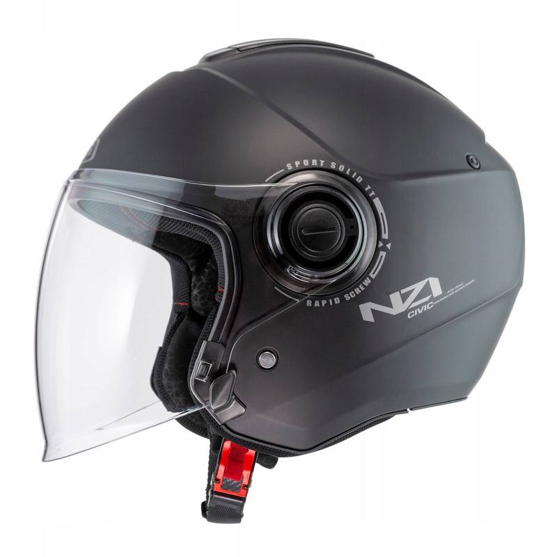 Motocyklová Prilba Nzi CIVIC Solid Nouveau Matt Black Xs