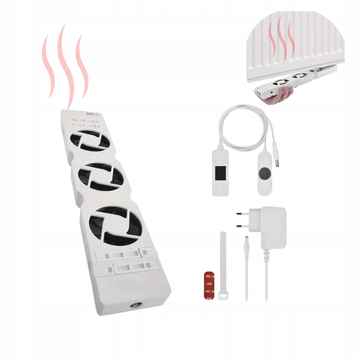 Termoventilátorový ohrievač Ventilátor pod radiátor Mono Emos