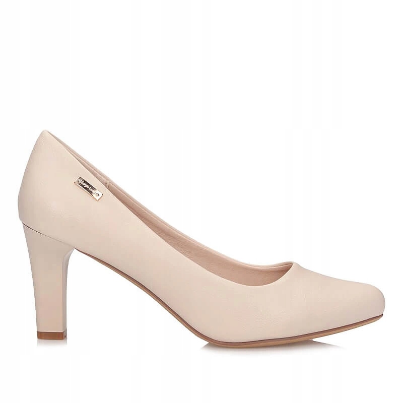 Dámské lodičky Sergio Leone 1459 béžové nazouvací na podpatku