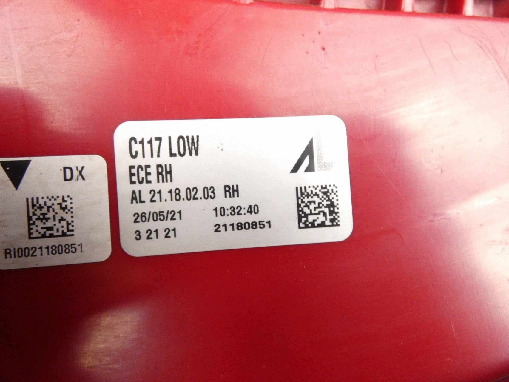 MERCEDES CLA W117 light right rear part rear right