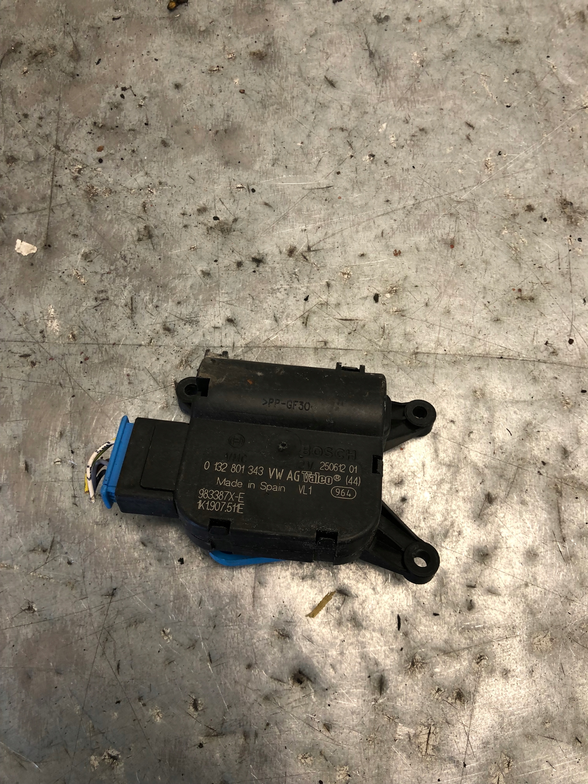 mini motor of the heating VW 1K1907511E