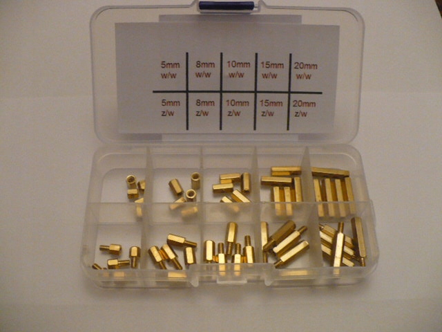 Zestaw tulejek dystansowych M3 Z/w oraz W/w 50szt