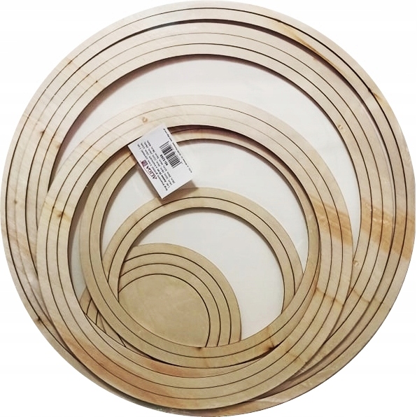 ringi drewniane  gr. 3 mm, szer. 1 cm 16 szt. | RD-5268 — 2