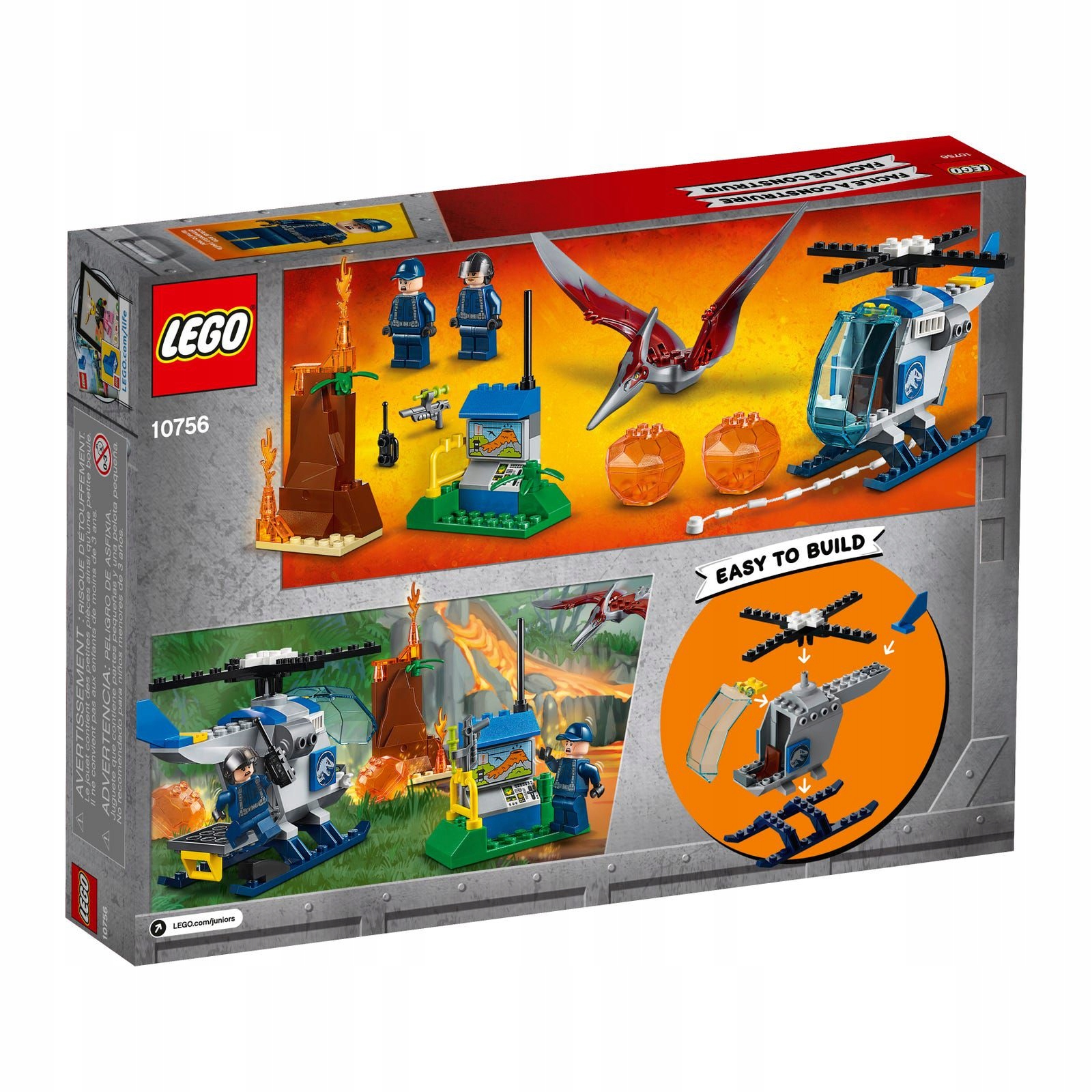 LEGO Juniors 10756 - Jurassic World: Ucieczka przed pteranodonem FV Płeć chłopcy dziewczynki