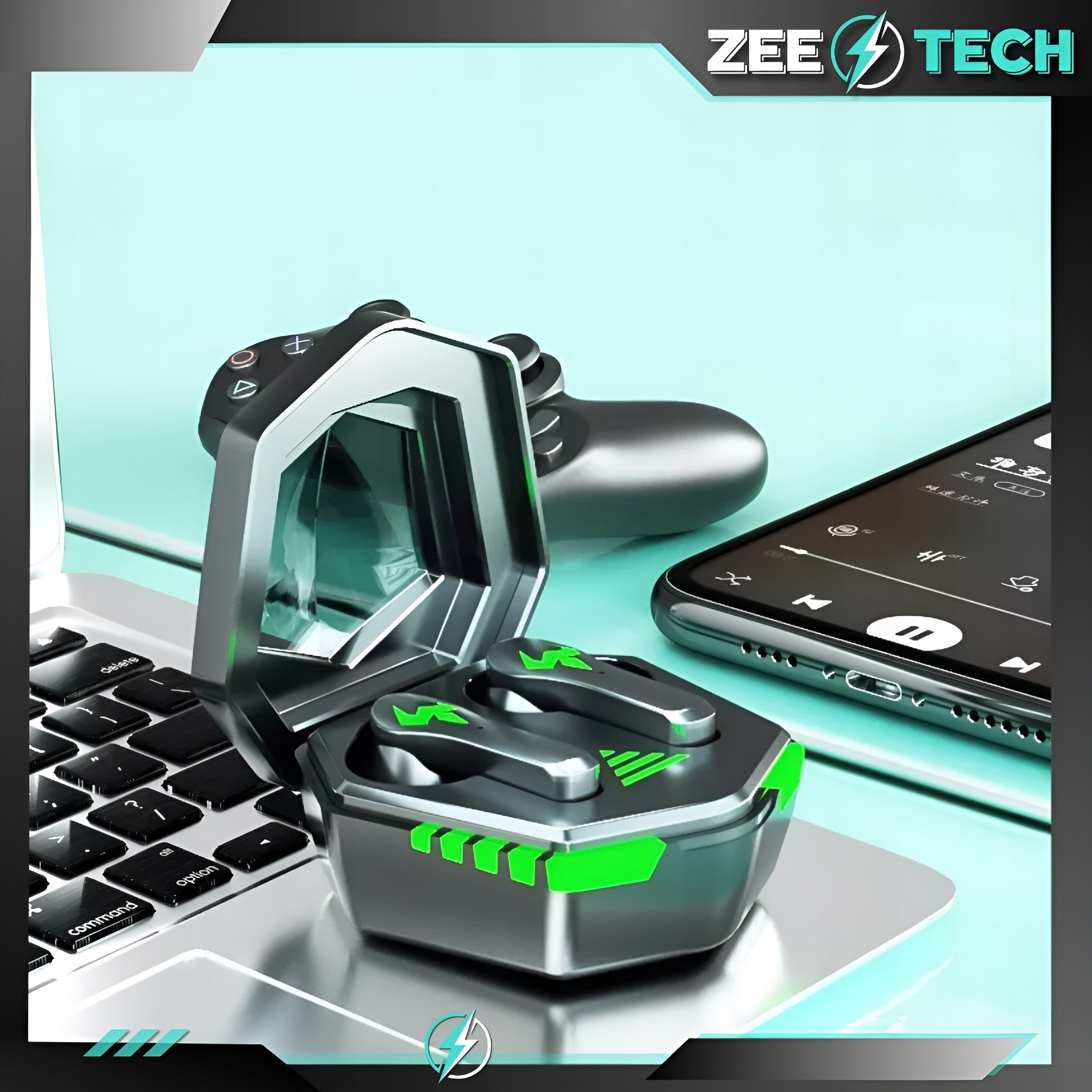 SŁUCHAWKI BEZPRZEWODOWE DOUSZNE Z MIKROFONEM BLUETOOTH SPORTOWE GAMINGOWE Regulacja głośności tak