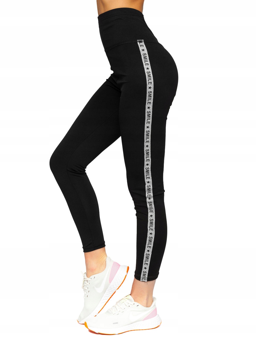 

Legginsy Damskie Bawełniane Czarne TS210 Denley_s