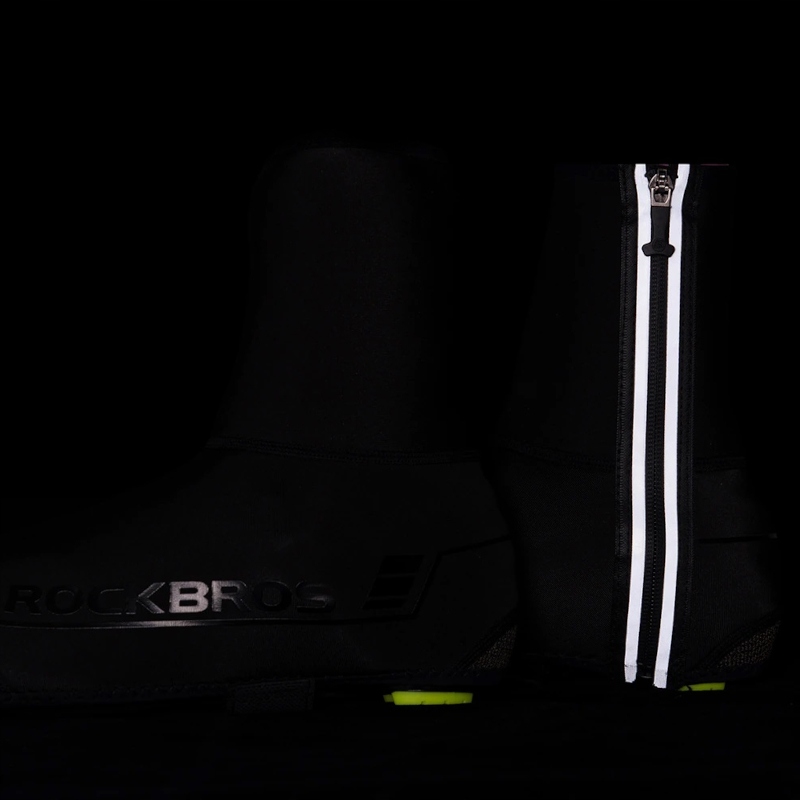 ЗАХИСНІ ЧЕРЕВИКИ ДЛЯ ВЕЛОСИПЕДІВ УТЕПЛЕНІ ВОДОНЕПРОНИКНІ ROCKBROS ЗРУЧНА ЗАСТІБКА-БЛИСКАВКА