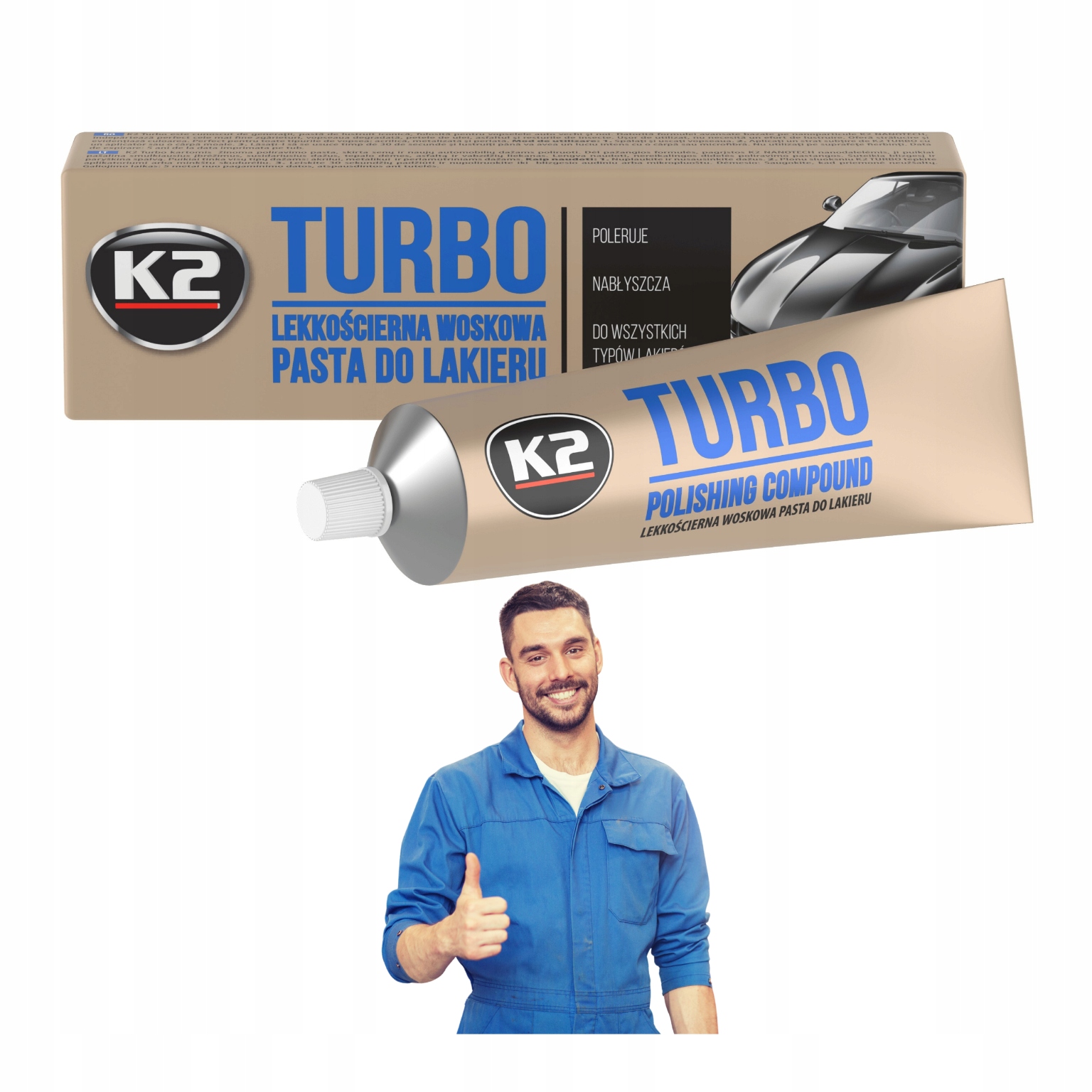 K2 Tempo Turbo Pasta Polerska Lekkościerna Nanocząsteczki Nabłyszcza 120g