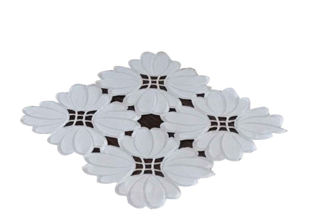 

Serwetka Ozdobna 25x25 Biała Dekoracyjna Z Haftem