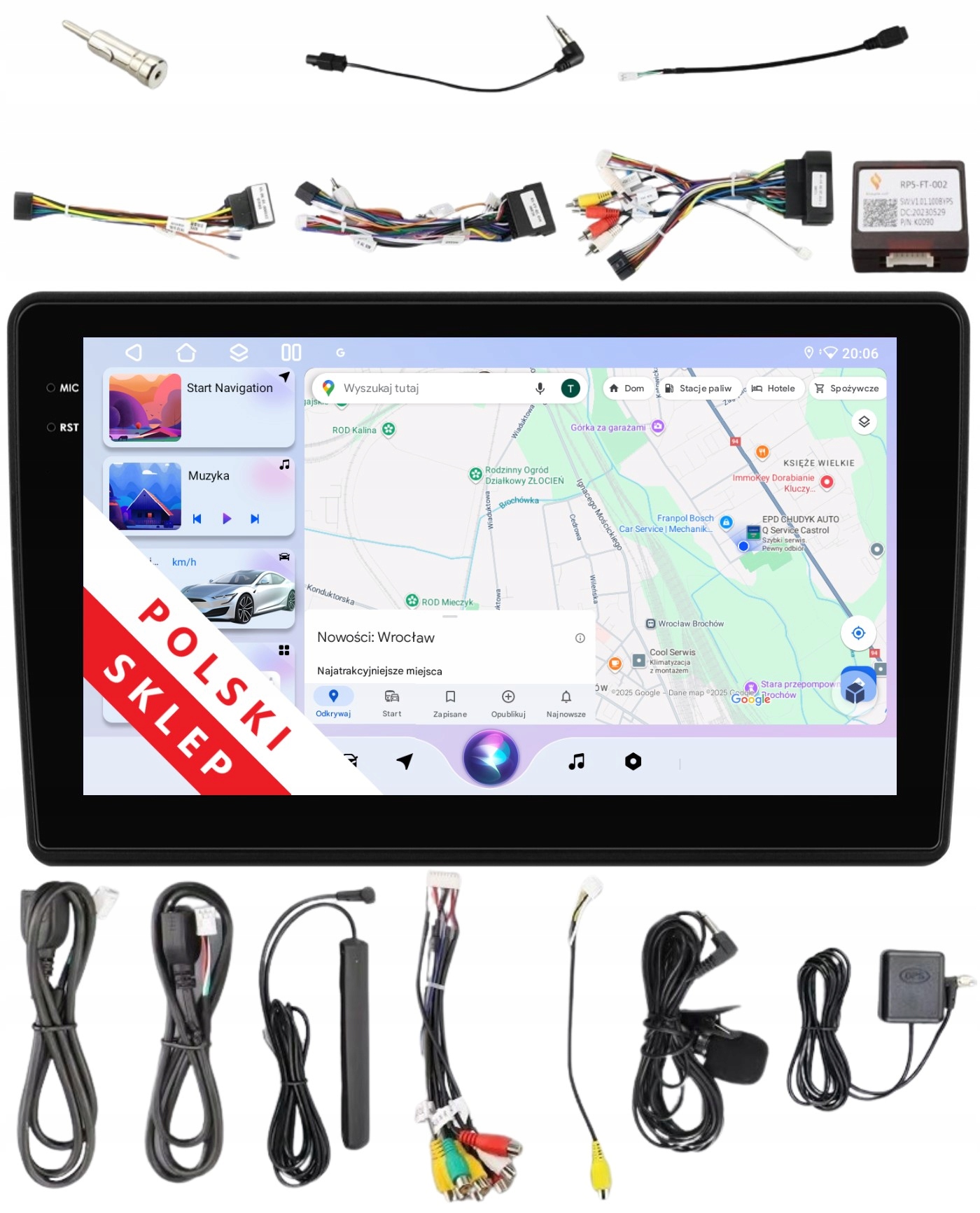 Navigační Rádio Android Fiat Ducato Citroen Jumper 6/128 Gb Dsp Carplay Lte