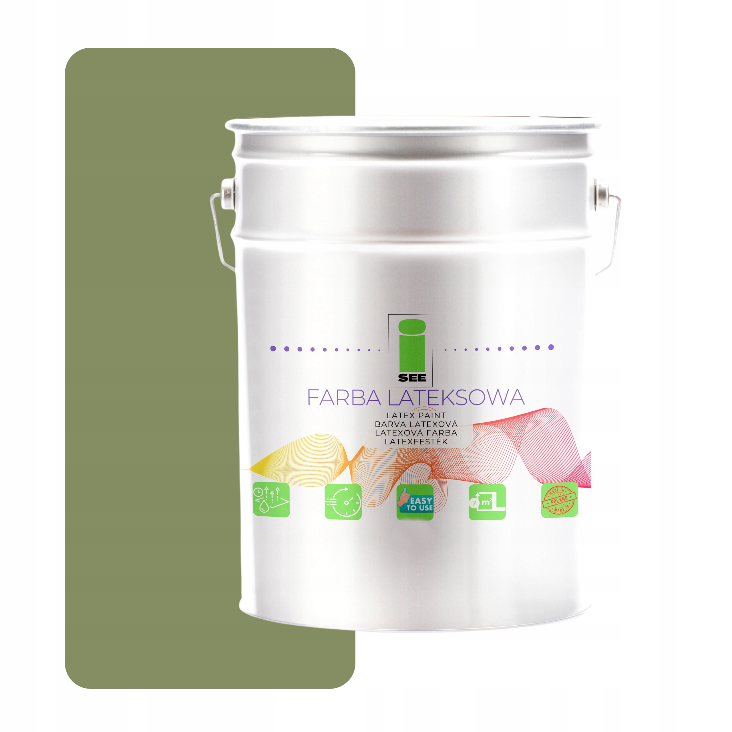 Latexová Farba Na Steny 10 L I See Hypoalergénna Zelená Olivová