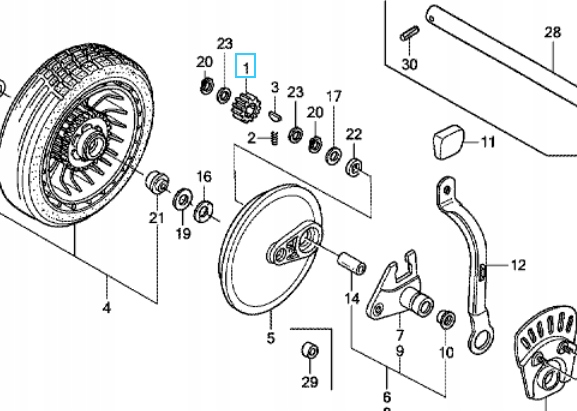ZĘBATKA NAPĘDU HONDA 12 ZĘBÓW ORYGINAŁ Marka Honda