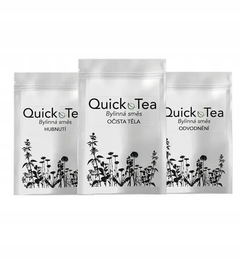 QuickTea Očista těla 3 x 50 g