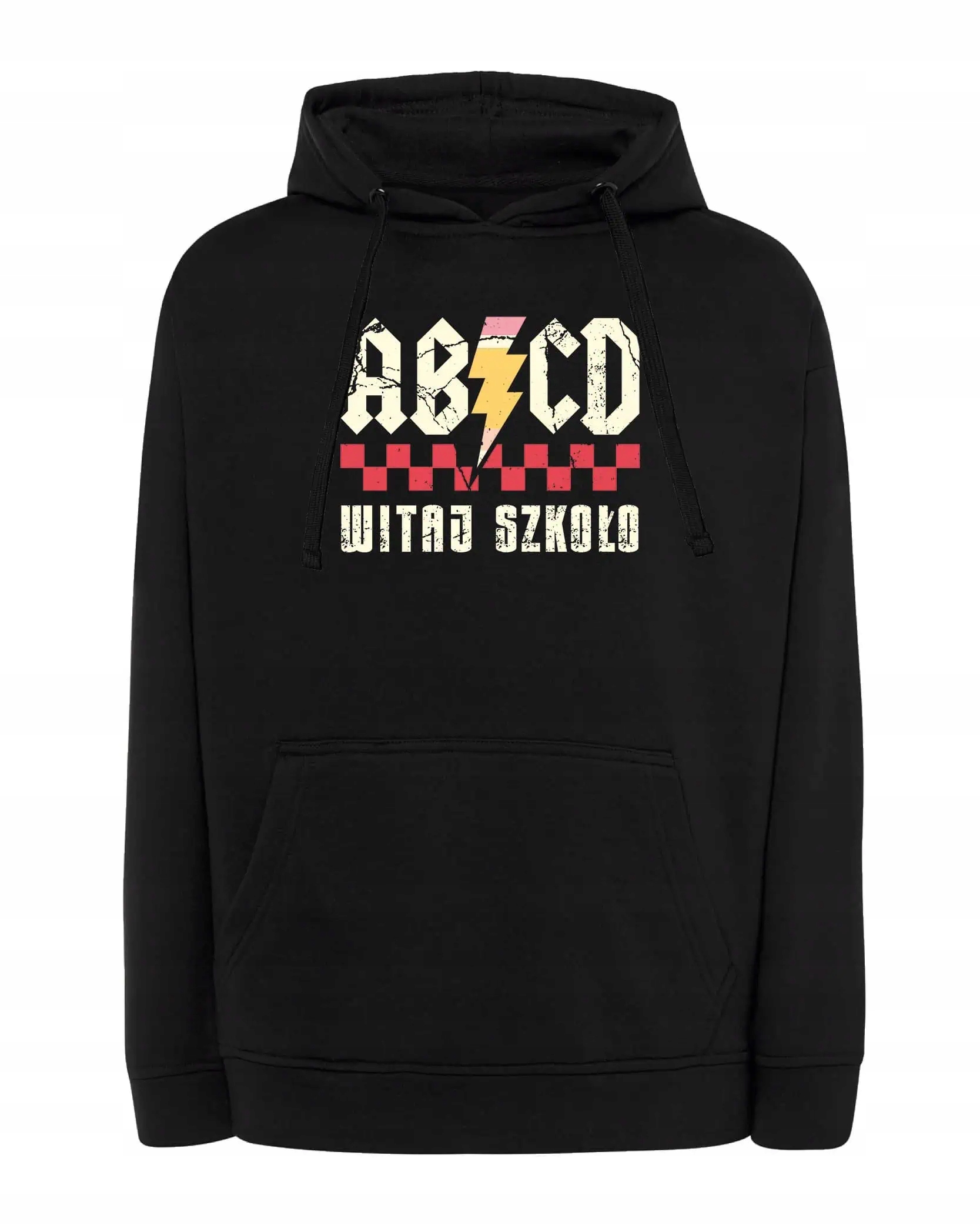 Mikina s kapucí Parodia Acdc Škola Back to School Černá XL