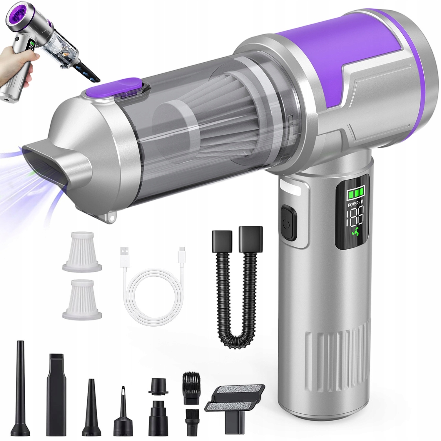 Vysavač Výkonný 15000 Pa Pro Domácnost, Kancelář