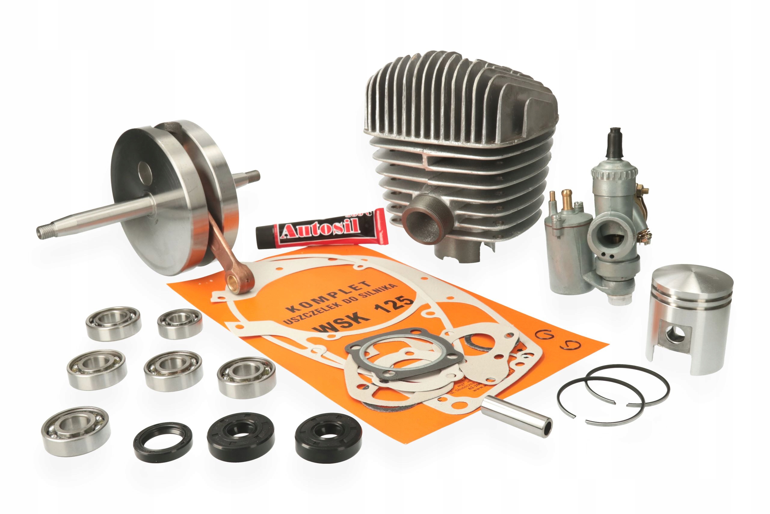 85446 - WSK 125 ВАЛ ЦИЛИНДР ГОЛОВКА КАРБЮРАТОРА ПОДШИПНИК LUX