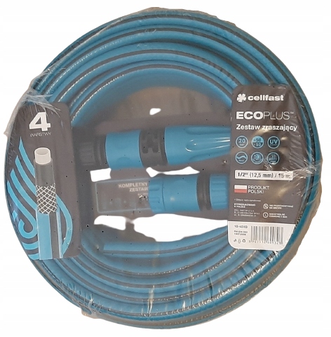 

Cellfast Zestaw zraszający 1/2" 15m 4 warstwy wąż